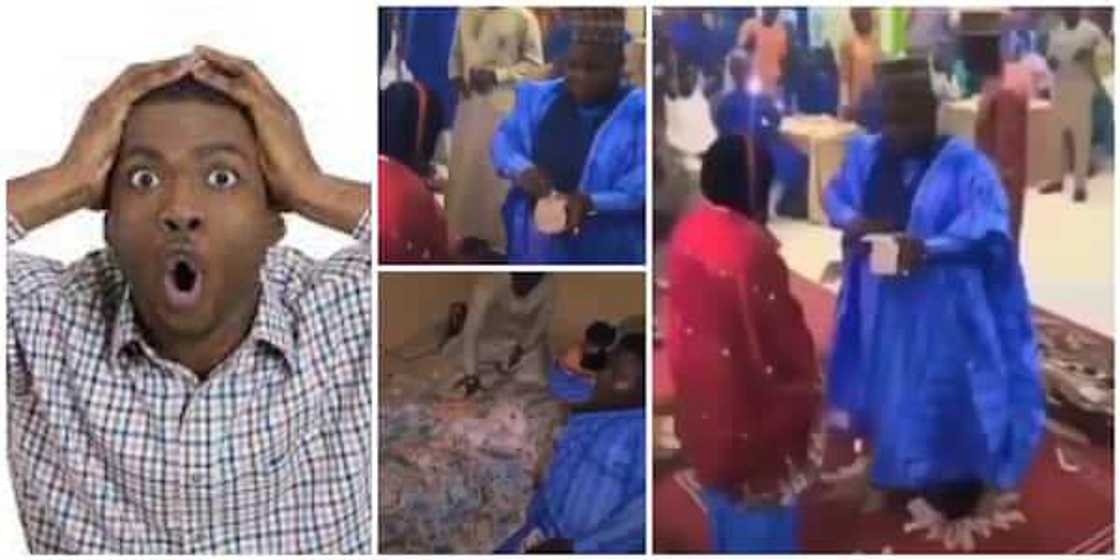 Bidiyon ango da yayi wa amarya likin makuden kudi, ya kwashe kayansa bayan liyafa Bidiyon ango da yayi wa amarya likin makuden kudi, ya kwashe kayansa bayan liyafa