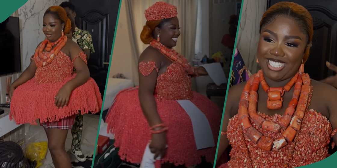 An Ijaw bride on her trad outfit An Ijaw bride on her trad outfit