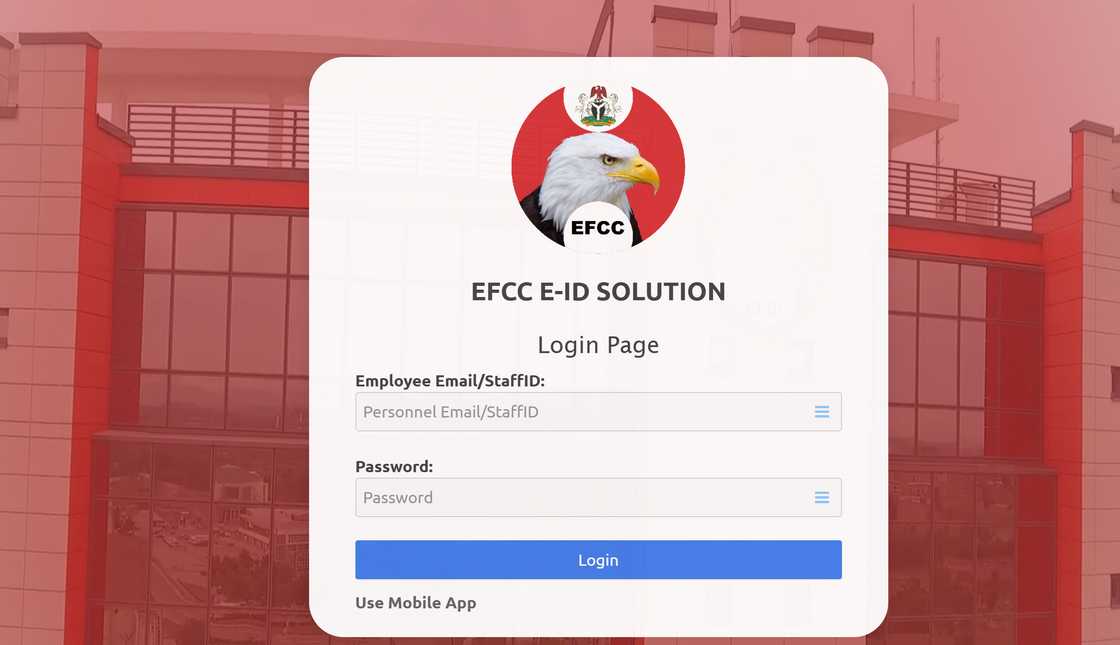 EFCC recruitment portal