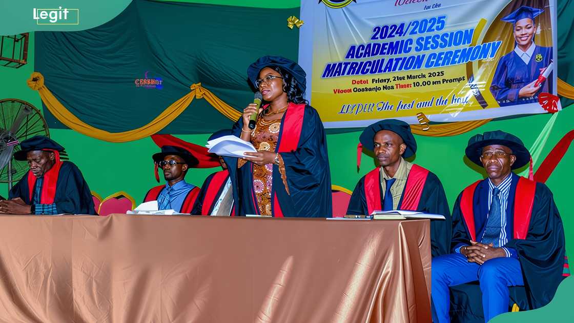 A panel of academic officials during the 2024/2025 matriculation ceremony A panel of academic officials during the 2024/2025 matriculation ceremony