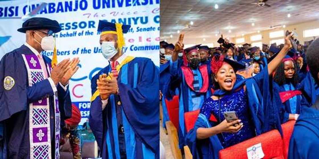 Governor Dapo Abiodun gives cash to Olabisi Onabanjo University best students