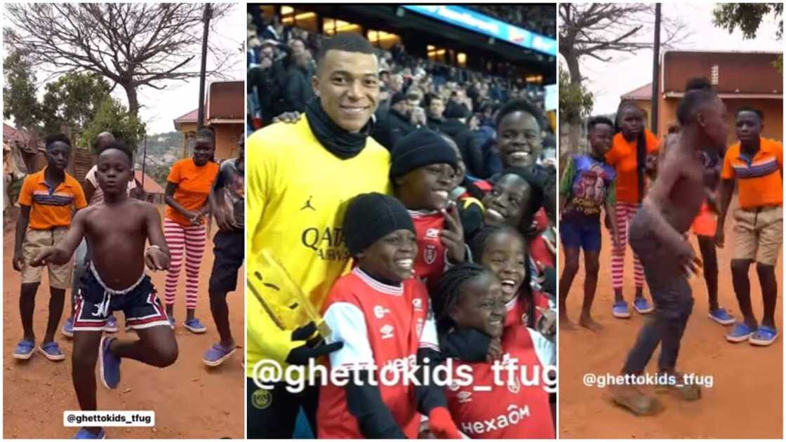 Ghetto kids in France/kid dancers met Mbappe.