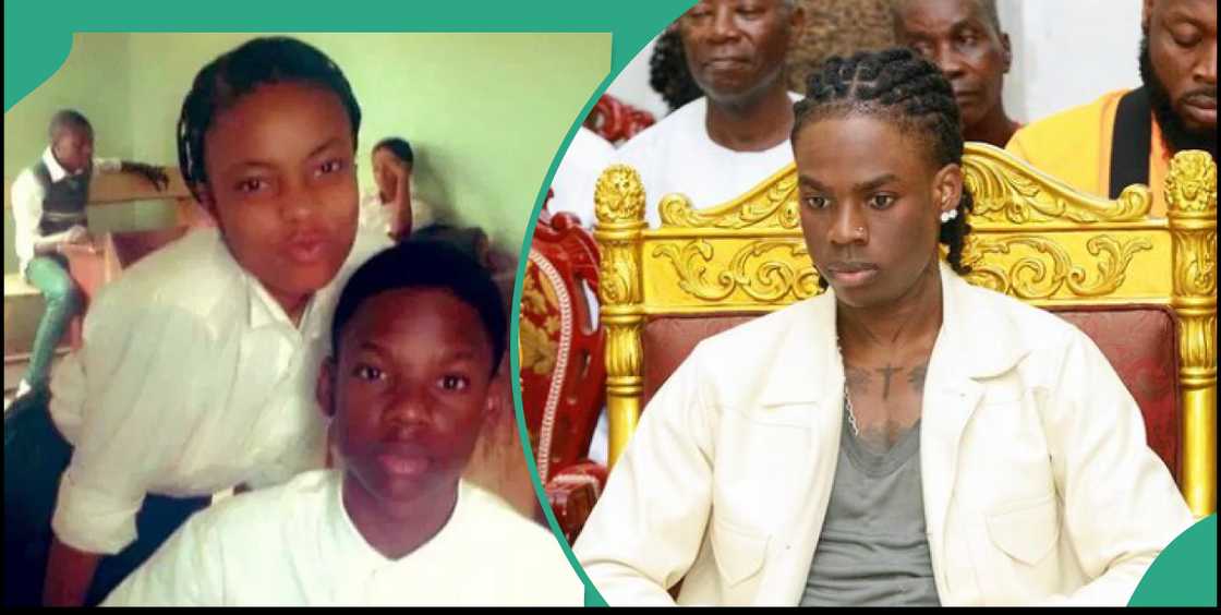 Rema meets classmates Rema meets classmates