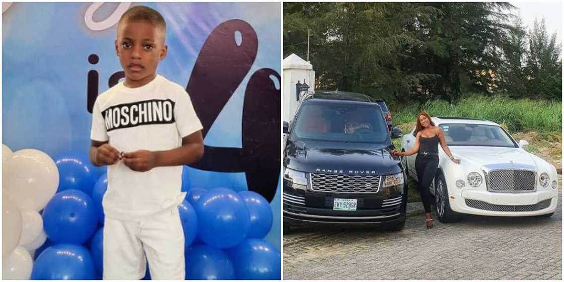 Linda Ikeji's son Linda Ikeji's son