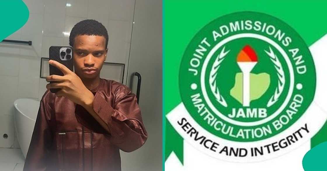 Aspiring student of UNILAG cries out after checking his 2025 UTME result. Aspiring student of UNILAG cries out after checking his 2025 UTME result.