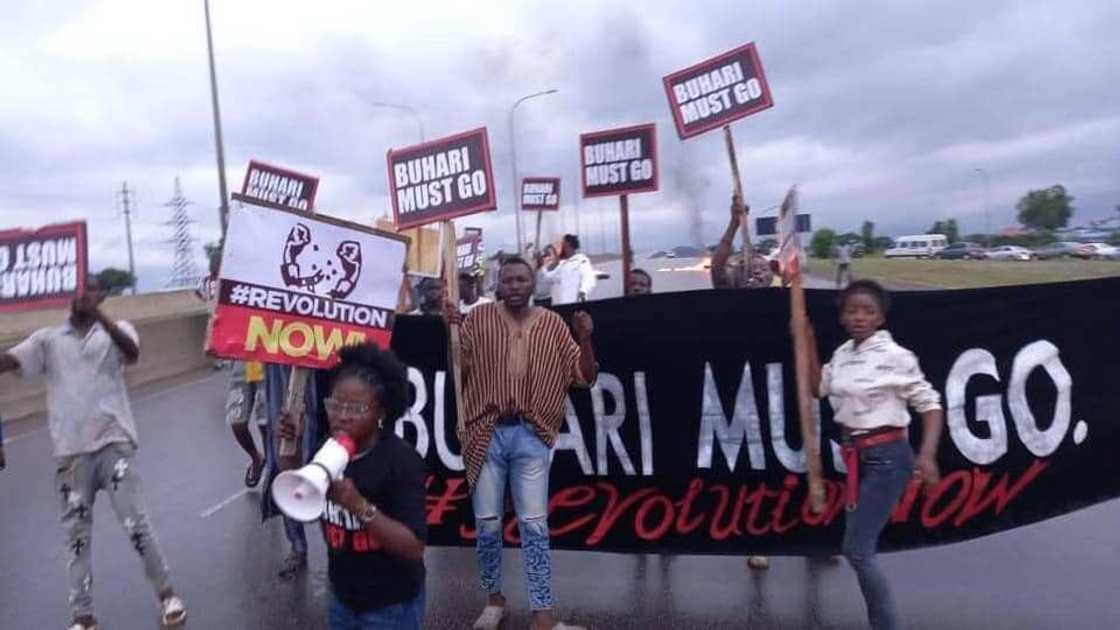 Buhari- must- go protesters in Abuja