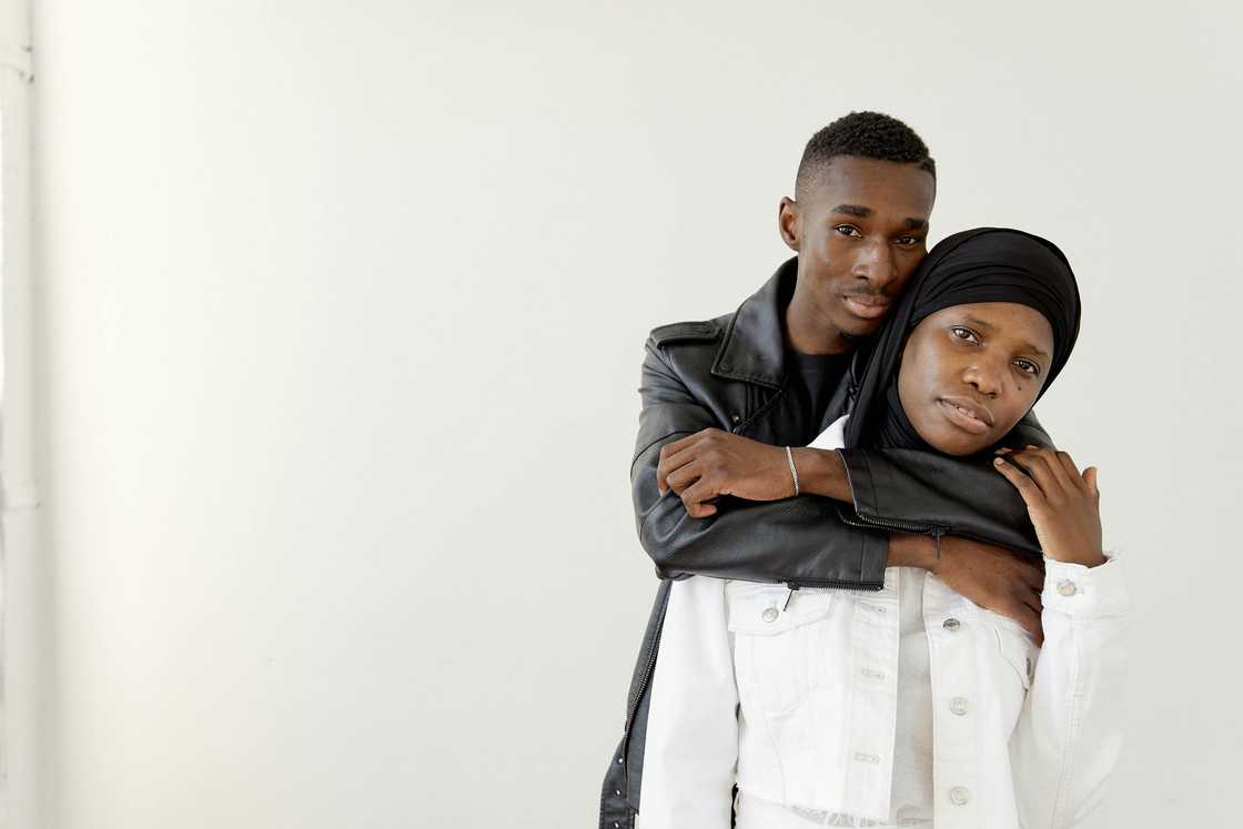 A young muslim couple