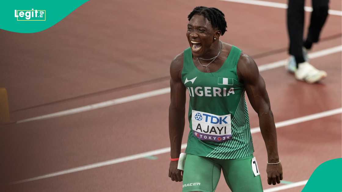Kanyinsola Ajayi Becomes World's Fastest Man With New Nigerian Record. Photo by World Athletics