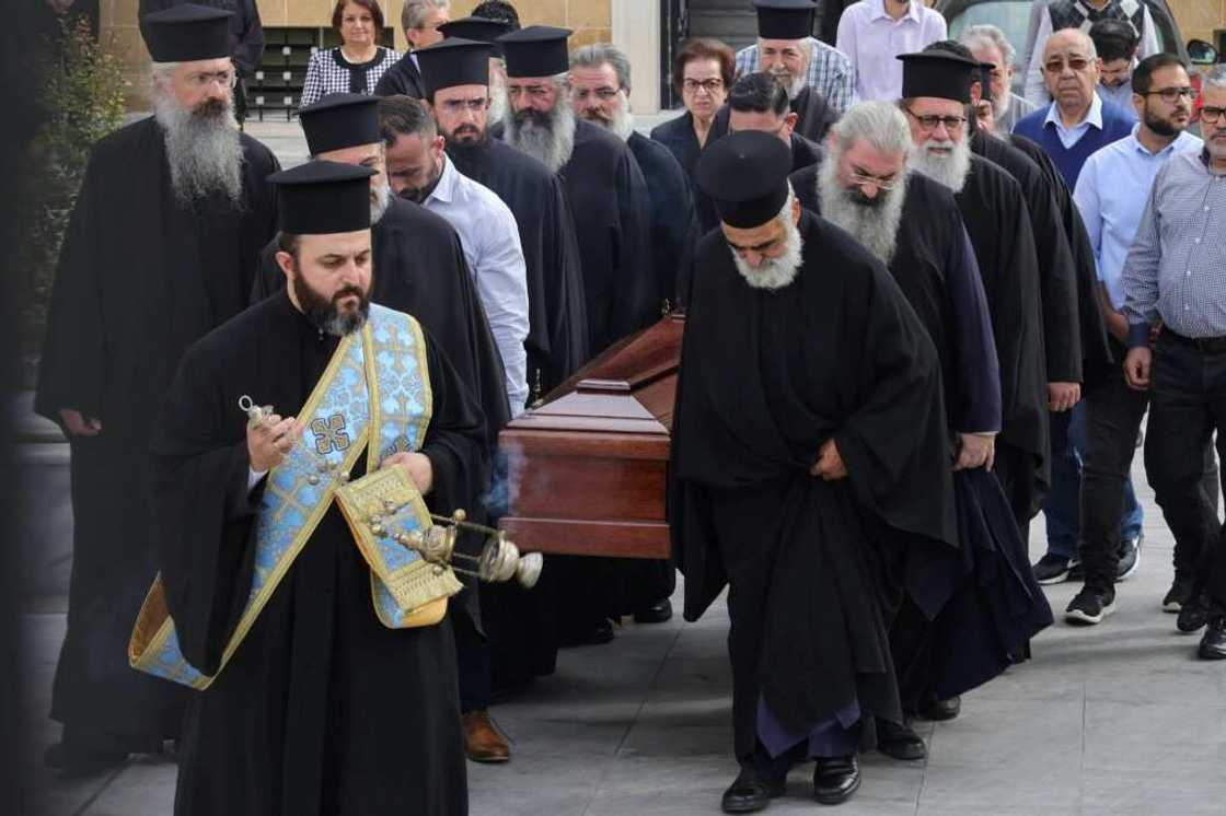 The condolences ceremony for Chrysostomos, who led the Orthodox Church in Cyprus since 2006 The condolences ceremony for Chrysostomos, who led the Orthodox Church in Cyprus since 2006