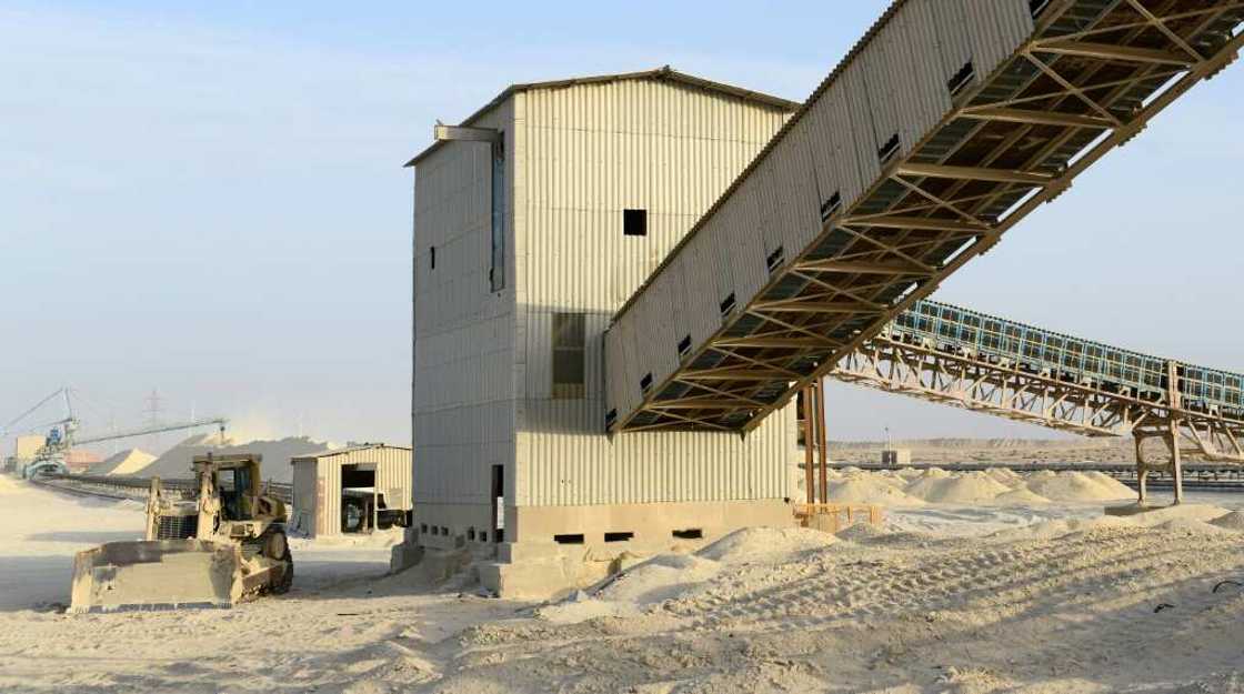 A phosphate facility operated by Morocco's state-owned OCP near Laayoune in the disputed Western Sahara A phosphate facility operated by Morocco's state-owned OCP near Laayoune in the disputed Western Sahara