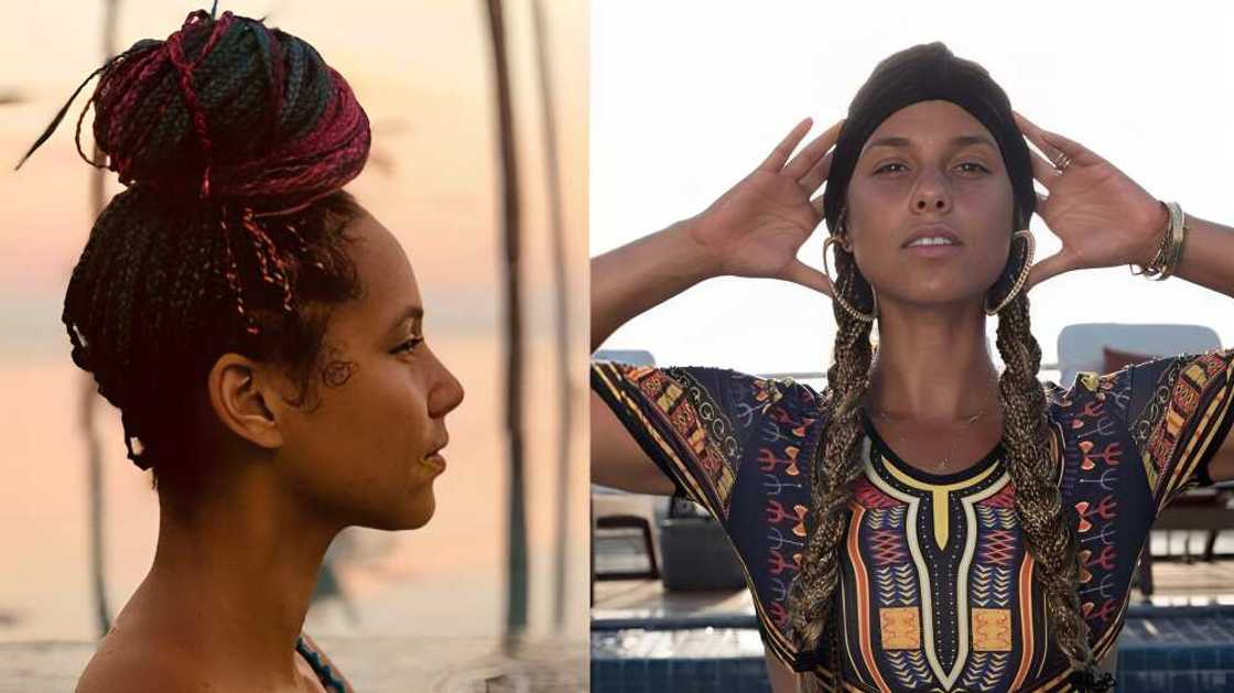 Alicia Keys braids