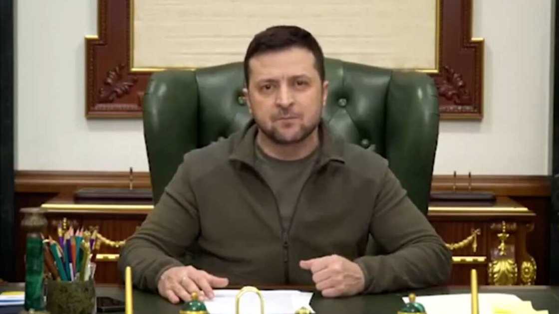 Ukraine president reveals his location to Russians