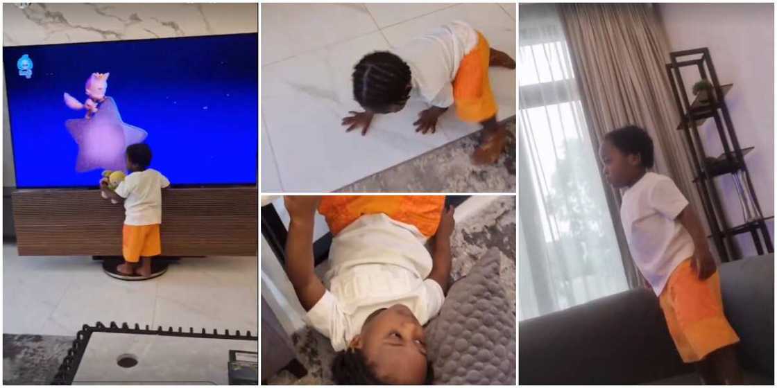 Ifeanyi plays in father's house Ifeanyi plays in father's house