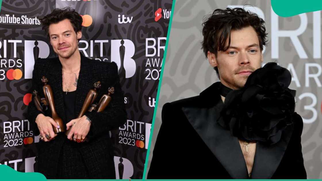 Singer Harry Styles attending different award ceremonies