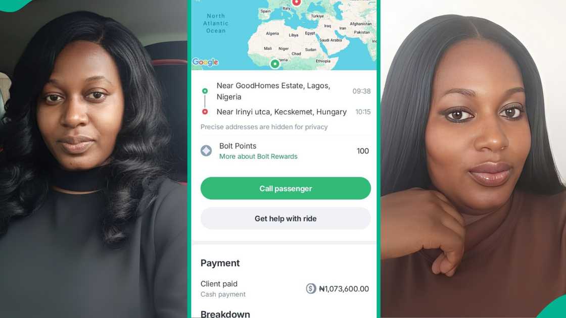 Nigerian lady reacts after Bolt erroneously told her to pay over N1 million for Lagos trip