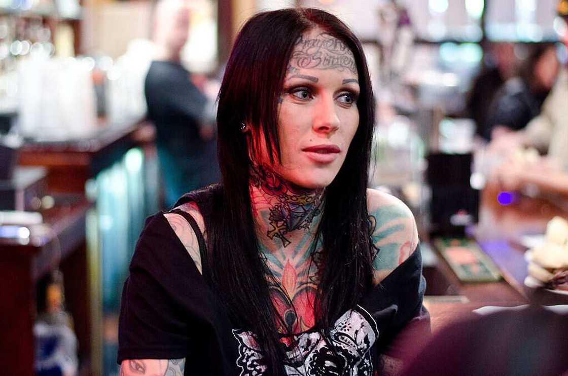 Michelle "Bombshell" McGee at a pillow fighting event Michelle "Bombshell" McGee at a pillow fighting event