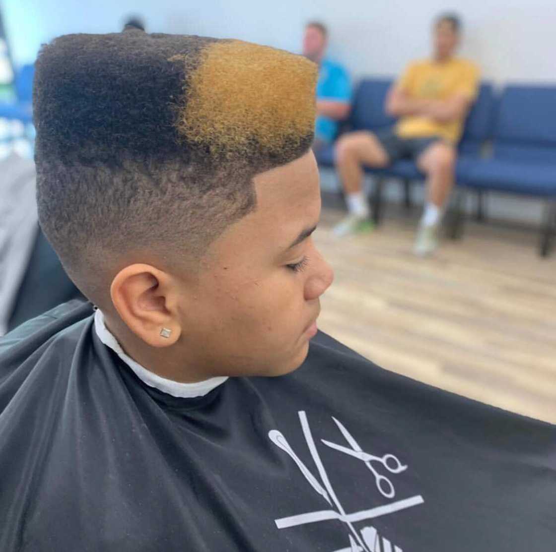 Boys flat top haircut