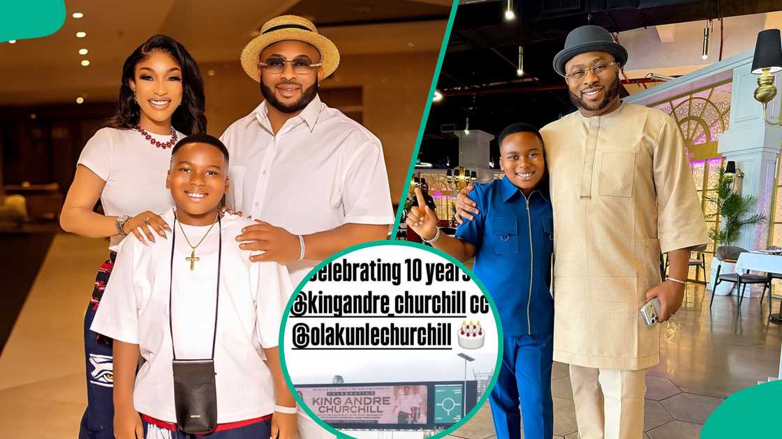 Olakunle Churchill gives son special gift to mark birthday, fan sreact Olakunle Churchill gives son special gift to mark birthday, fan sreact