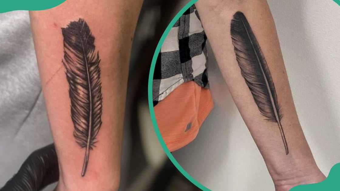 Eagle feather tattoos Eagle feather tattoos