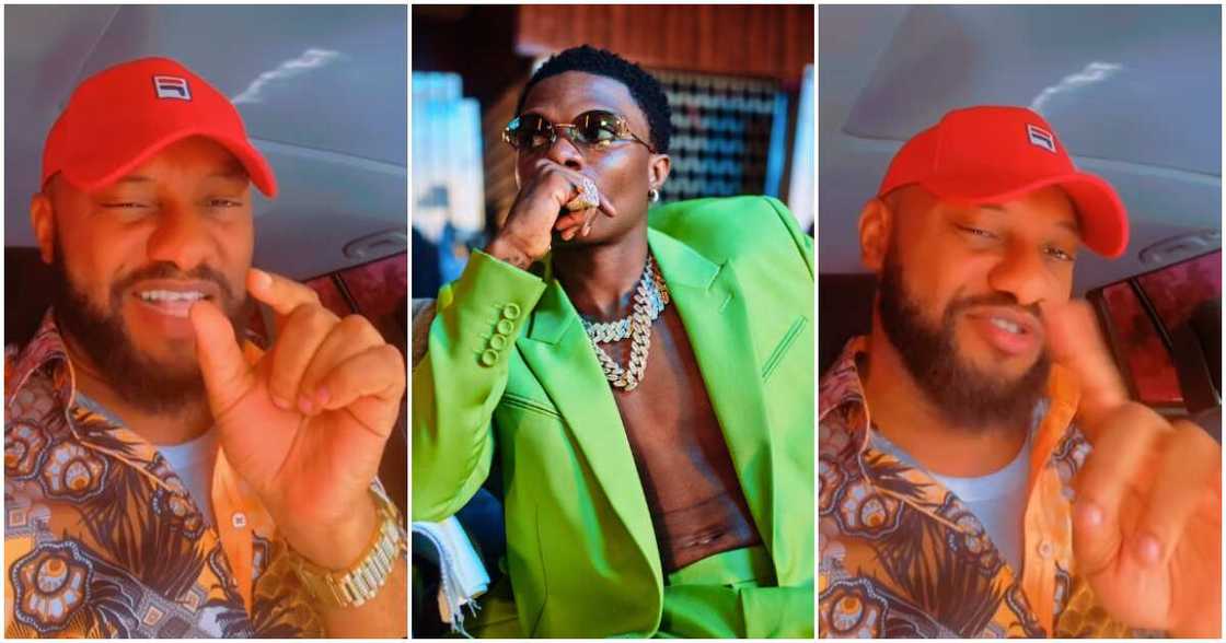 Photos of Yul Edochie and Wizkid Photos of Yul Edochie and Wizkid