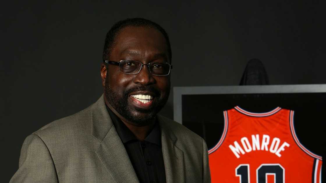 Former NBA great Earl Monroe poses for a portrait.