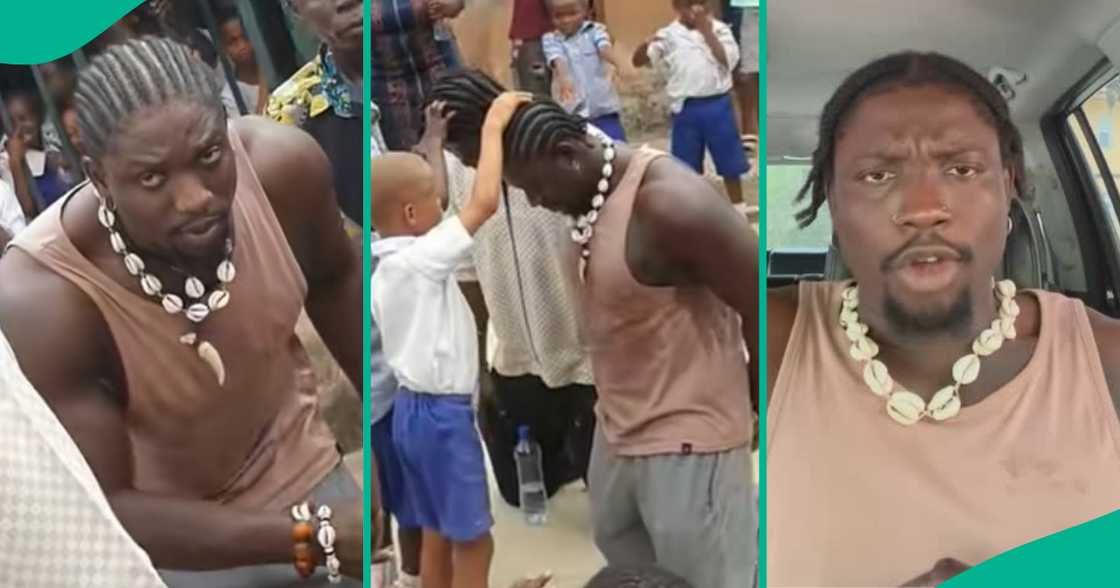 VDM visits a school, children pray for him VDM visits a school, children pray for him