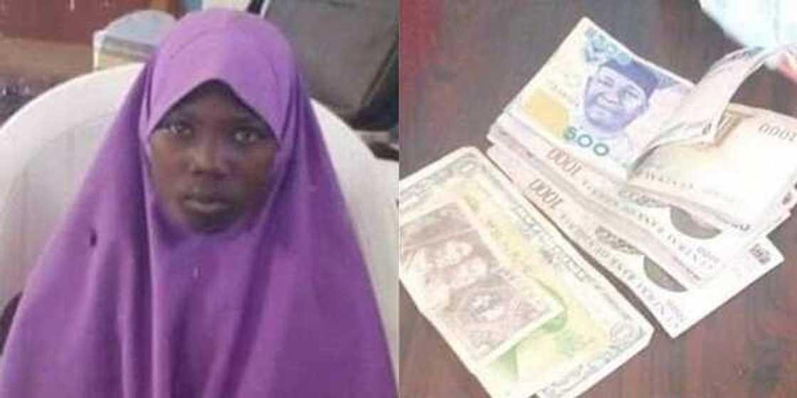 Zainab, a hawker in Gombe State Nigeria is receiving attention for her honesty after she returned Dollar and Japanese Yen she found Zainab, a hawker in Gombe State Nigeria is receiving attention for her honesty after she returned Dollar and Japanese Yen she found