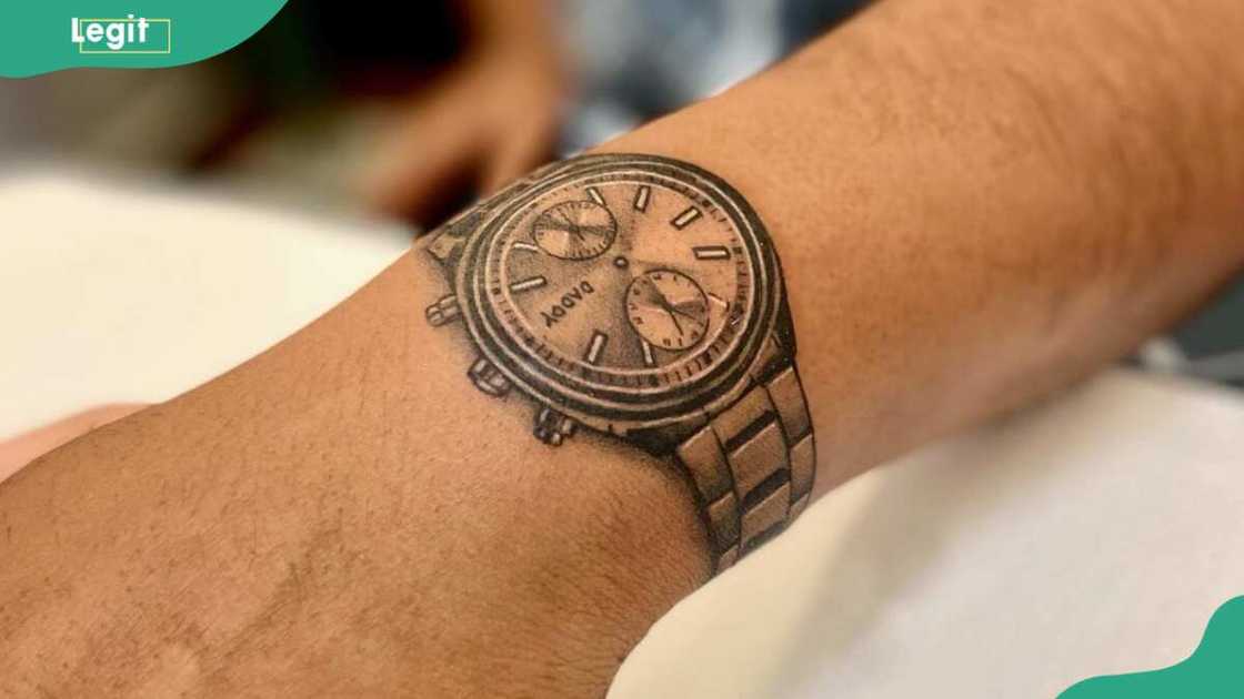 Wrist clock tattoo Wrist clock tattoo