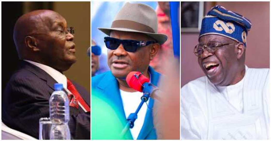 Atiku, Wike, Tinubu Atiku, Wike, Tinubu