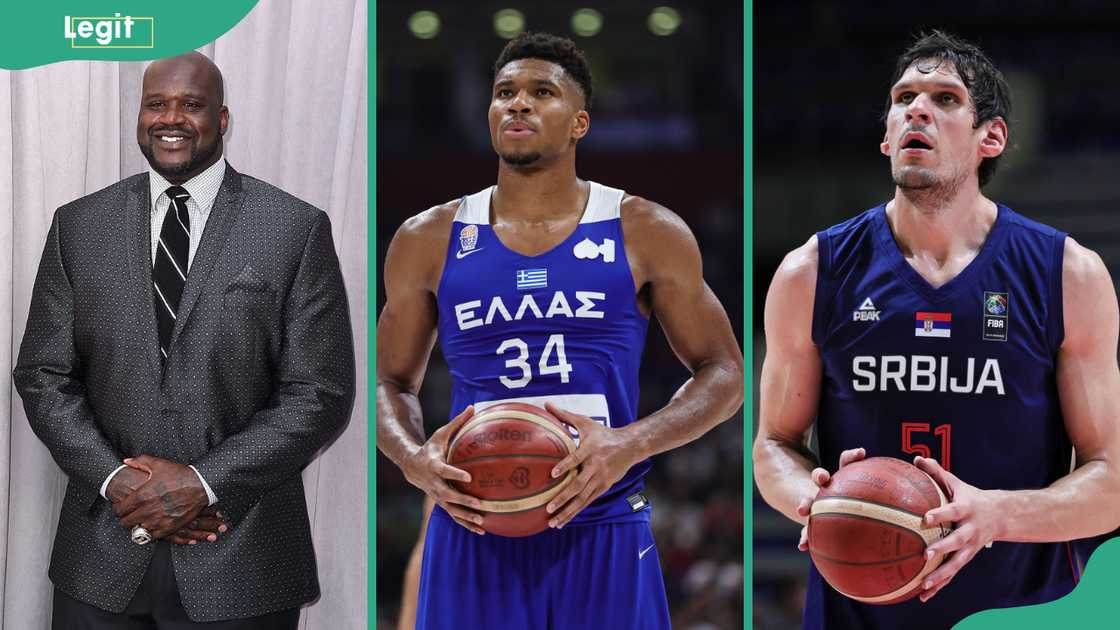 NBA players with the biggest hands: Shaquille O’Neal (L), Giannis Antetokounmpo (C) and Boban Marjanovic (R) NBA players with the biggest hands: Shaquille O’Neal (L), Giannis Antetokounmpo (C) and Boban Marjanovic (R)