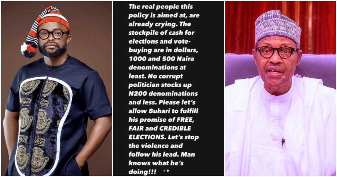 Photos of Okon Lagos and President Muhammadu Buhari Photos of Okon Lagos and President Muhammadu Buhari