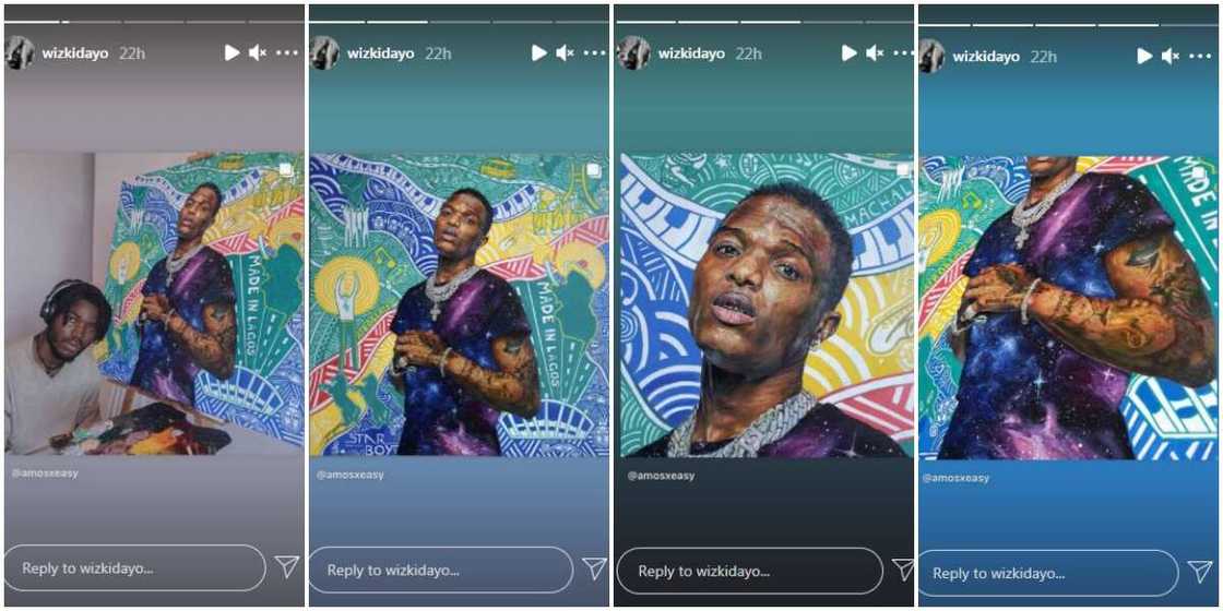 Wizkid Gushes Over Impressive Portrait of Him Made by Talented Nigerian Artist Wizkid Gushes Over Impressive Portrait of Him Made by Talented Nigerian Artist