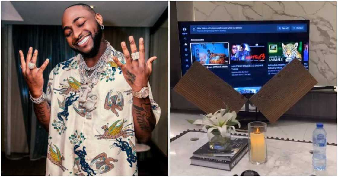 Davido allegedly spends N68m on TV sets