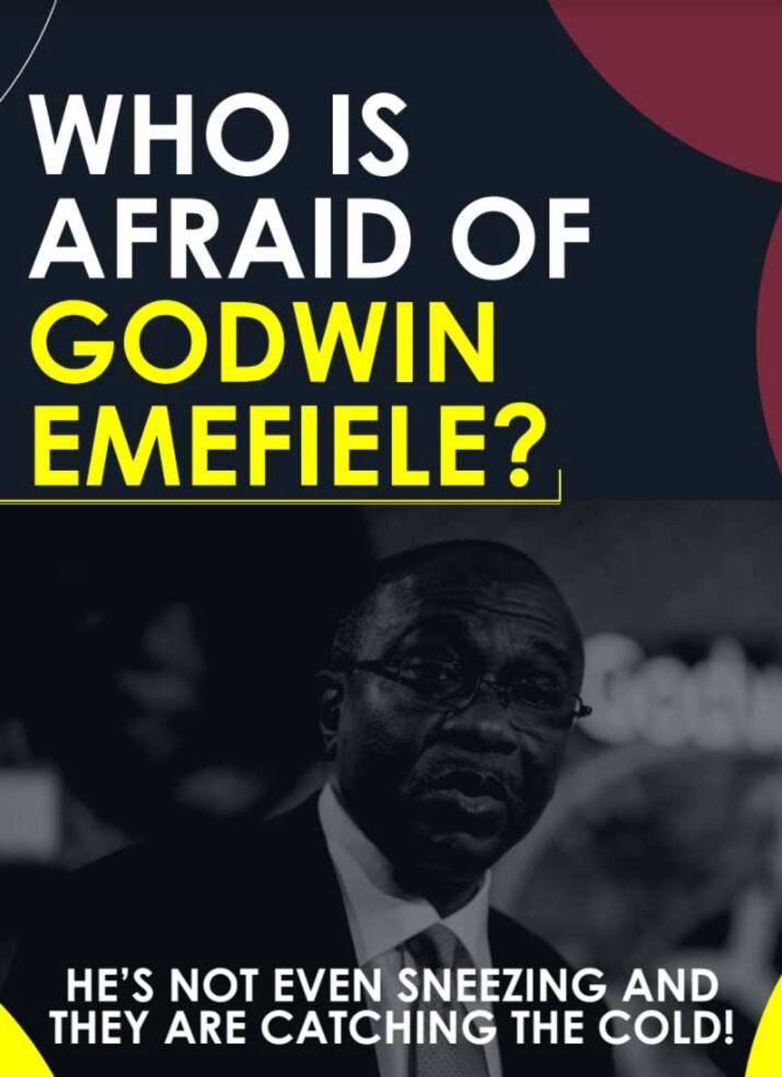 Statement by Friends of Godwin Emefiele, Governor Central Bank of Nigeria Statement by Friends of Godwin Emefiele, Governor Central Bank of Nigeria