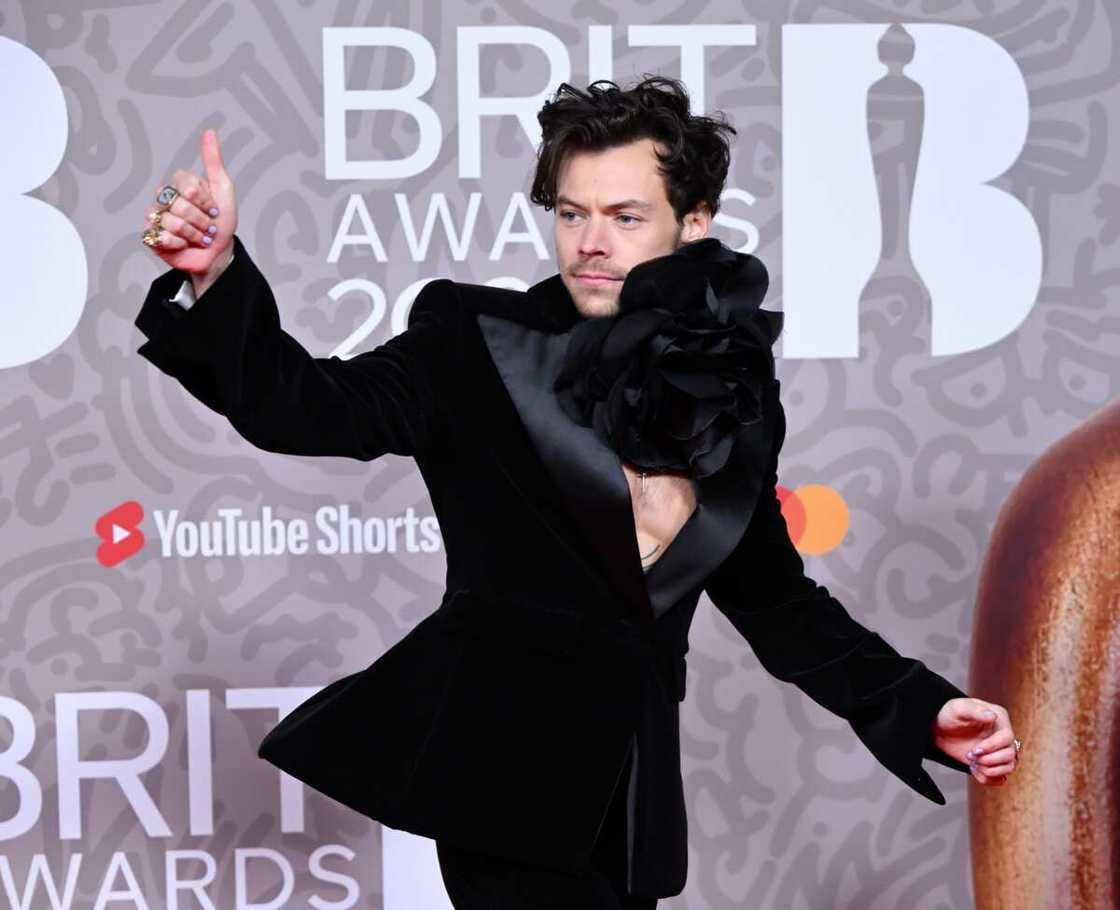 Harry Styles attends The BRIT Awards 2023 at The O2 Arena in London, England Harry Styles attends The BRIT Awards 2023 at The O2 Arena in London, England