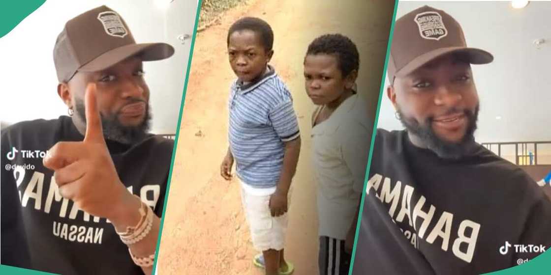 Davido imitates Aki and Pawpaw on TikTok. Davido imitates Aki and Pawpaw on TikTok.