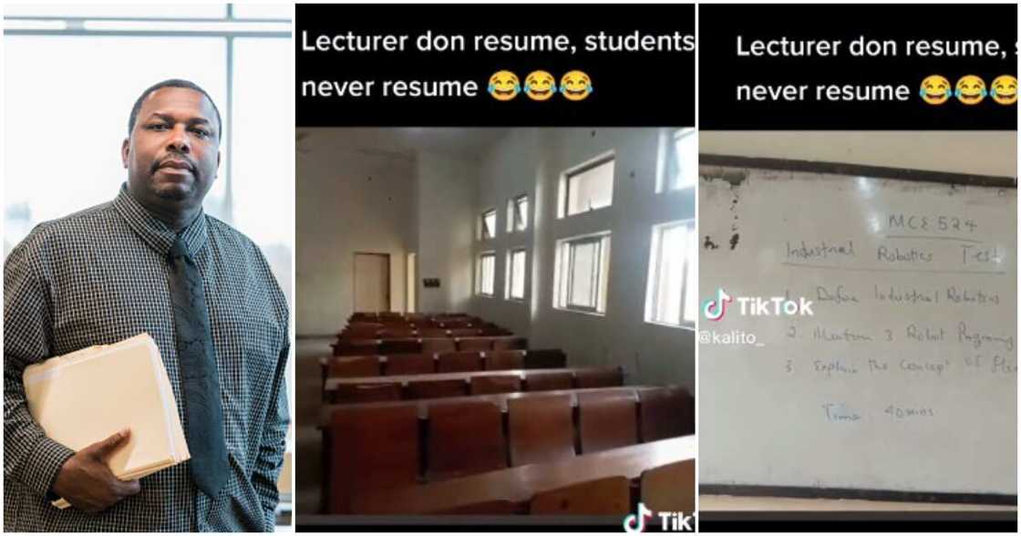 Lecturer, sets test for empty class,FUTMINNA lecturer