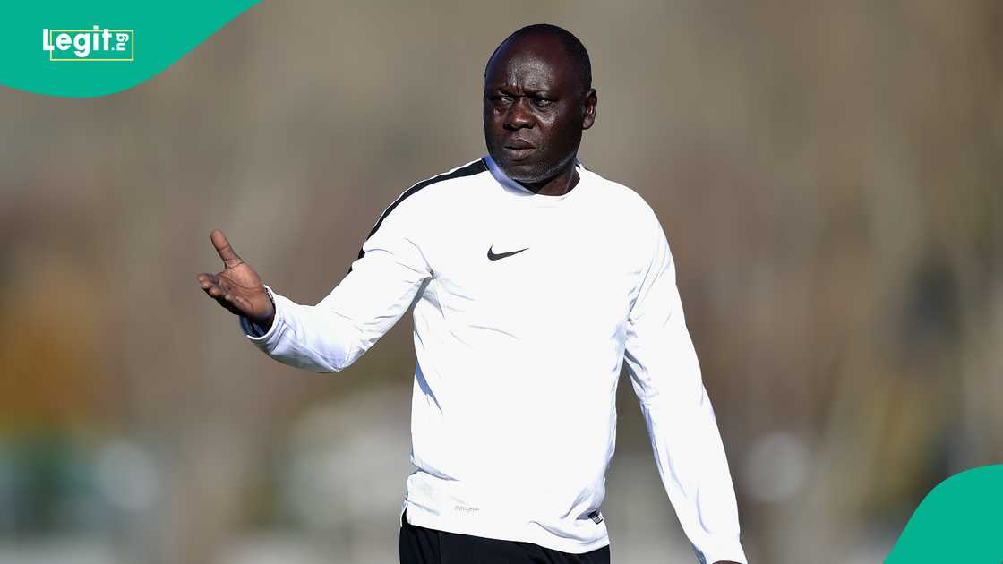 Manu Garba, Amaju Pinnick, Ibrahim Gusau, AFCON, Flying Eagles. Manu Garba, Amaju Pinnick, Ibrahim Gusau, AFCON, Flying Eagles.