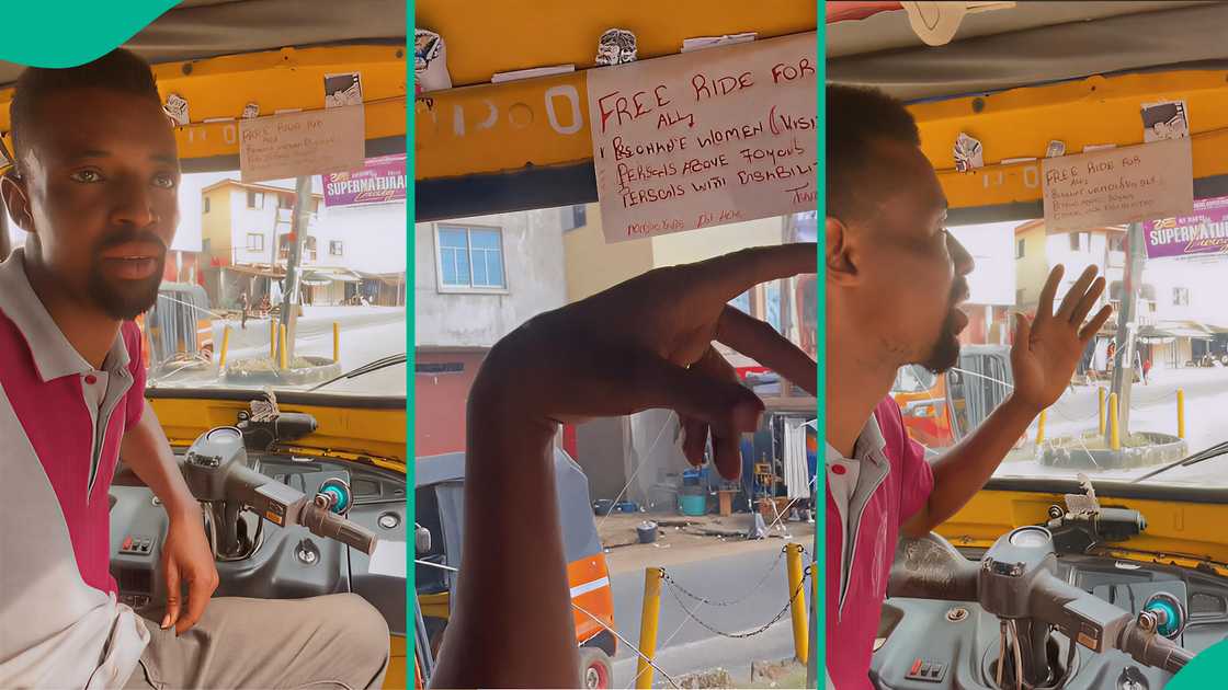 Keke driver melts hearts for making his tricycle free for 3 classes of passengers in Uyo, Akwa Ibom state. Keke driver melts hearts for making his tricycle free for 3 classes of passengers in Uyo, Akwa Ibom state.