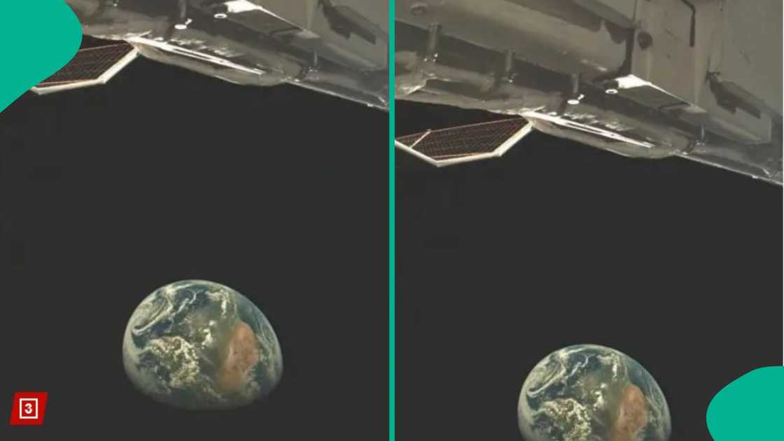 The US Space Force shared a photo taken by the spacecraft X-37B during its most recent secret mission. The US Space Force shared a photo taken by the spacecraft X-37B during its most recent secret mission.