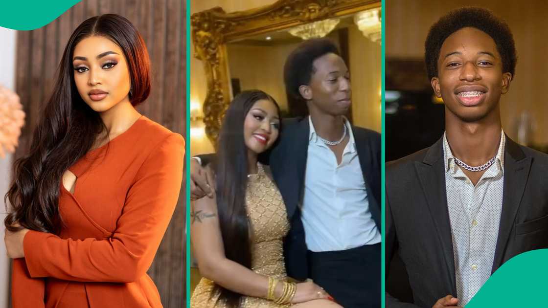 Regina Daniels and stepson Regina Daniels and stepson