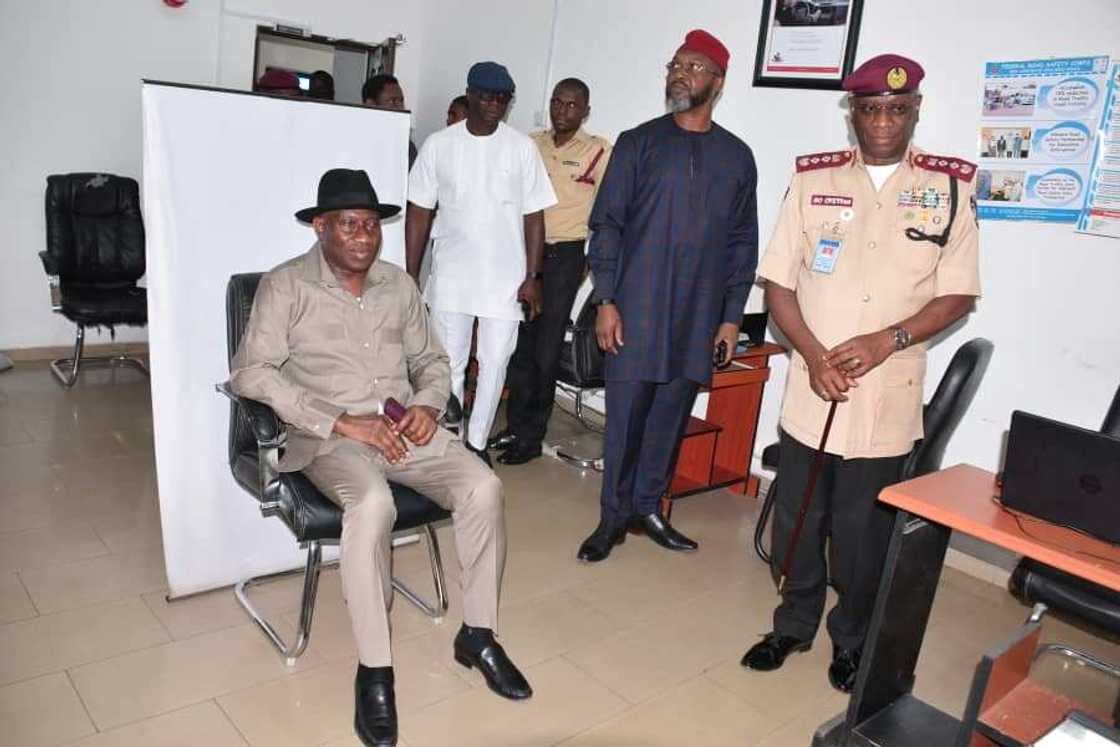 Ex-President Goodluck Jonathan, Driver's License, FRSC