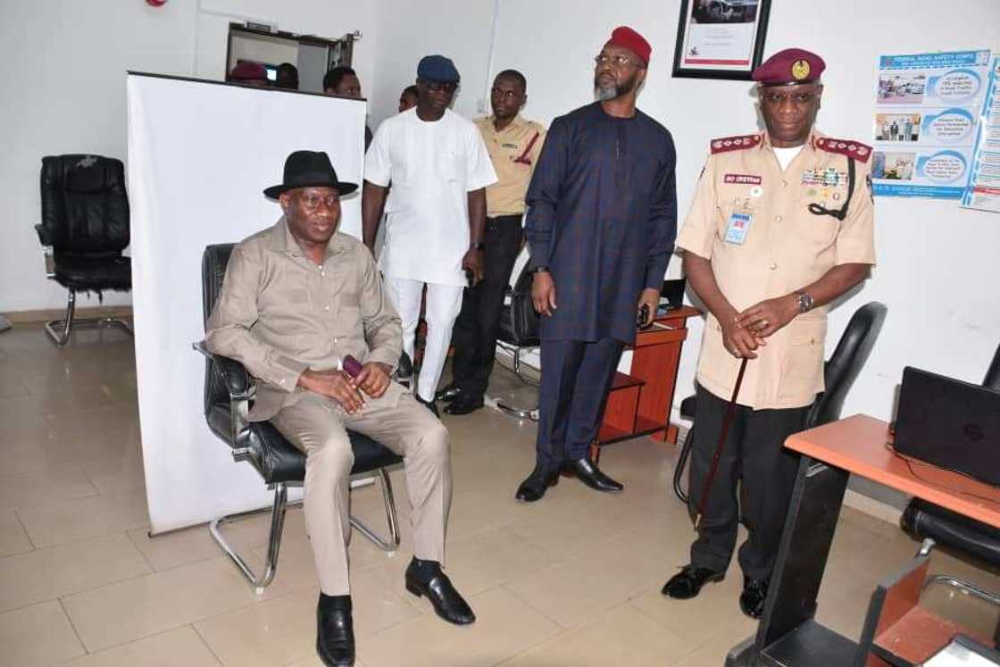 Ex-President Goodluck Jonathan, Driver's License, FRSC Ex-President Goodluck Jonathan, Driver's License, FRSC