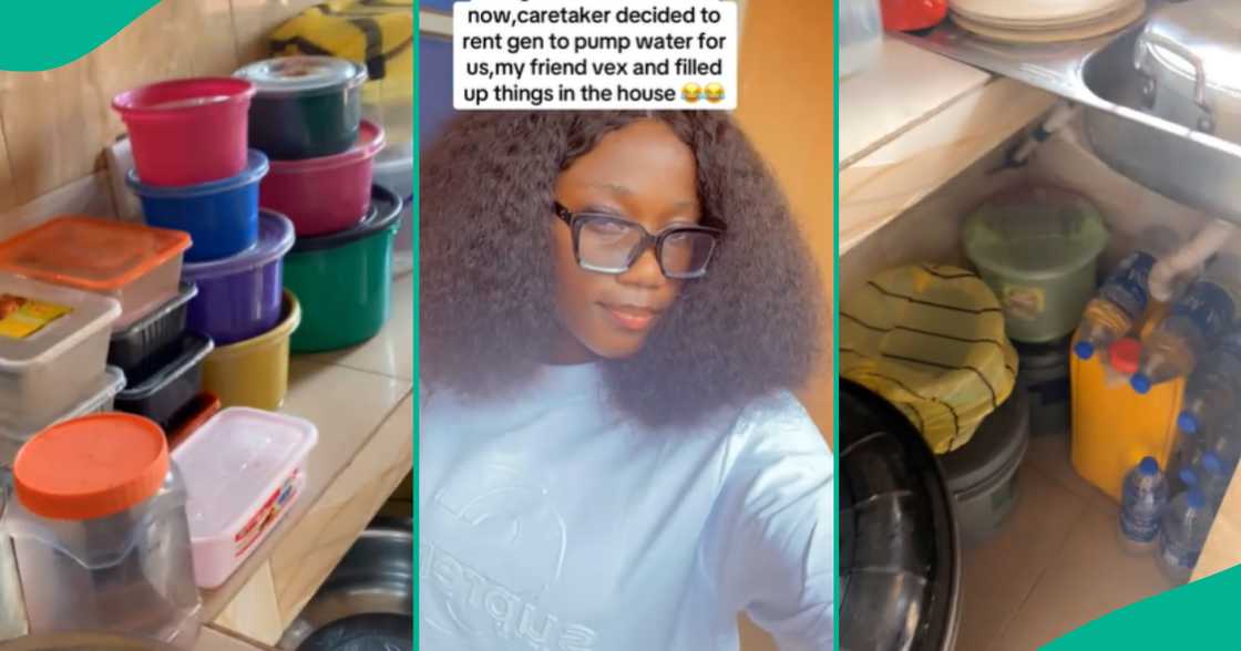 Lady uses kettles, plates to store water amid one week blackout Lady uses kettles, plates to store water amid one week blackout