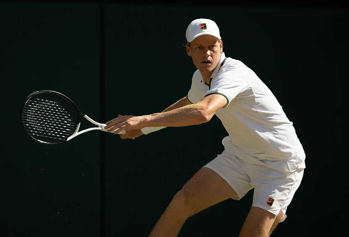 Jannik Sinner in action during a match