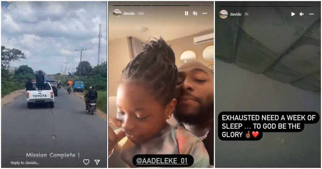 Nigerian singer Davido and daughter Imade Nigerian singer Davido and daughter Imade