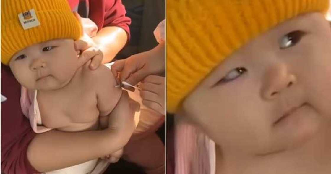 Little boy gets injected, hospital Little boy gets injected, hospital