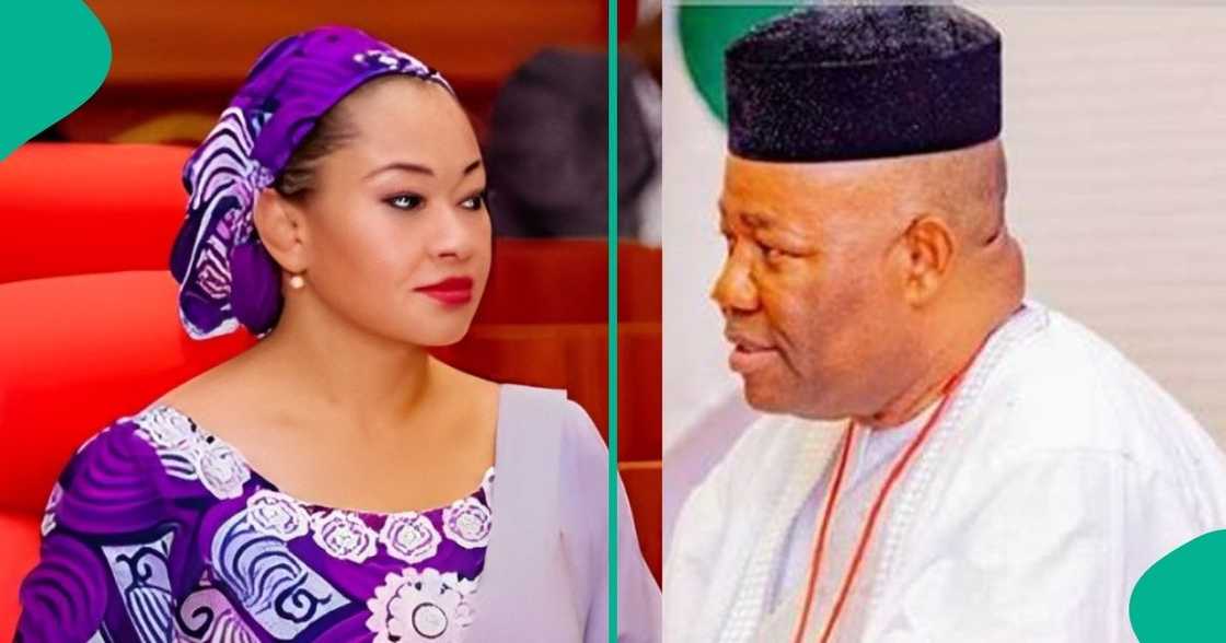 Senator Natasha Akpoti and Senate President Godswill Akpabio cllashed during a senate session.