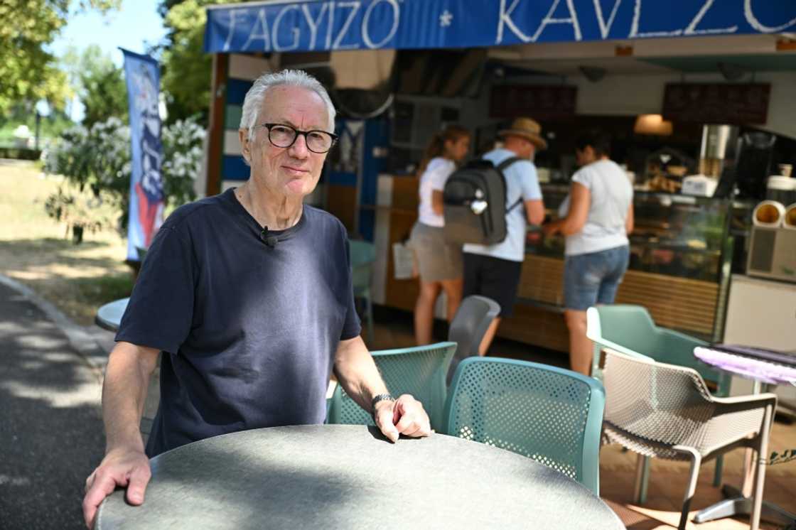 Ice-cream seller Peter Karpati is fighting a controversial marina project