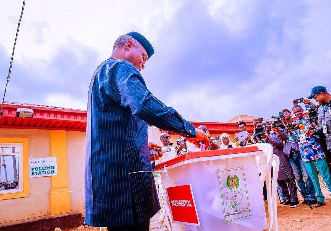 VP Osinbajo wins own polling unit